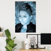 Vintage Dame Poster (Thuiskantoor)