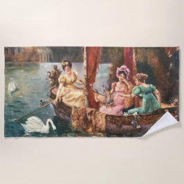 Vintage Dames aan het Water Strandlaken