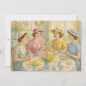 Vintage Dames Lentetentoonstelling Kaart (Achterkant)