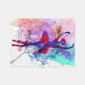 Vintage Dance Owner Cadeft | Cute Birthday Fleece Deken (Voorkant (Horizontaal))