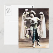 Vintage Dancer Briefkaart (Voorkant / Achterkant)
