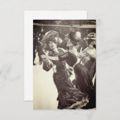 Vintage Dancers Gay Wedding Uitnodiging (Voorkant / Achterkant)