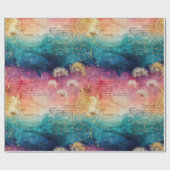 Vintage Dandelion Abstract Pattern (1) Cadeaupapier (Vlak)