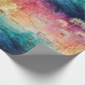 Vintage Dandelion Abstract Pattern (1) Cadeaupapier (Hoek)