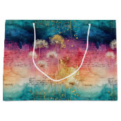 Vintage Dandelion Abstract Pattern (1) Groot Cadeauzakje (Voorkant)