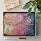 Vintage Dandelion Abstract Pattern (1) Tissuepapier (Geschenk)