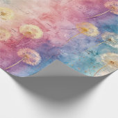 Vintage Dandelion Abstract Pattern (3) Cadeaupapier (Hoek)