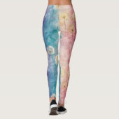 Vintage Dandelion Abstract Pattern (3) Leggings (Achterkant)