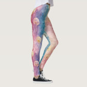 Vintage Dandelion Abstract Pattern (3) Leggings (Rechts)