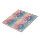 Vintage Dandelion Abstract Pattern (3) Tegeltje (Zijkant)