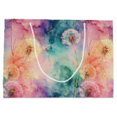 Vintage Dandelion Abstract Pattern (5) Groot Cadeauzakje (Achterkant)