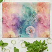 Vintage Dandelion Abstract Pattern (5) Theedoek (Gevouwen)