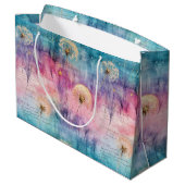 Vintage Dandelion Abstract Pattern (6) Groot Cadeauzakje (Achterkant Gekanteld)