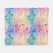 Vintage Dandelion Abstract Pattern (7) Fleece Deken (Voorkant (Horizontaal))