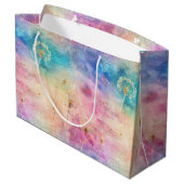 Vintage Dandelion Abstract Pattern (7) Groot Cadeauzakje (Achterkant Gekanteld)