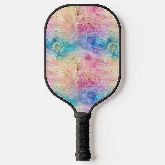 Vintage Dandelion Abstract Pattern (7) Pickleball Paddle (Voorkant)