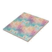 Vintage Dandelion Abstract Pattern (8) Tegeltje (Zijkant)