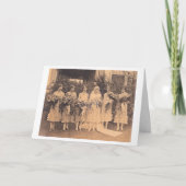 Vintage - dank u, Bruidsmeisje Bedankkaart (Voorkant)