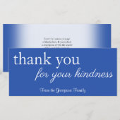 Vintage " dank u voor uw vriendelijkheid " Kaart (Voorkant / Achterkant)