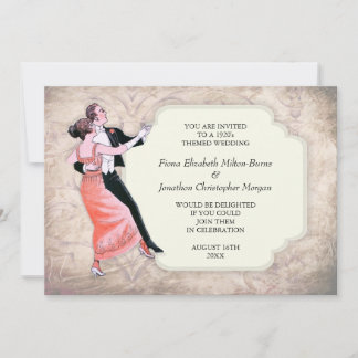 vintage Dansende Couple van Wedding 1920 Kaart