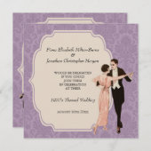 vintage Dansende Couple van Wedding 1920 Kaart (Voorkant / Achterkant)