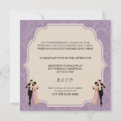 vintage Dansende Couple van Wedding 1920 Kaart (Achterkant)