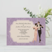 vintage Dansende Couple van Wedding 1920 Kaart (Staand voorkant)