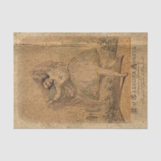 Vintage Danser Tissuepapier (Voorkant)