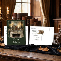 Vintage Dark Academia Haard Nieuwe Schuilplaats Ve