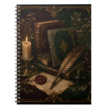 Vintage Dark Academia Notitieboek | Antieke Boeken