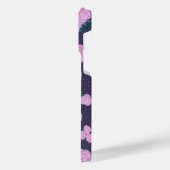 Vintage dark purple florals iPhone hoesje (Linkerkant)