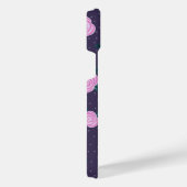 Vintage dark purple florals iPhone hoesje (Rechterkant)