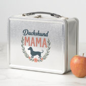 Vintage Daschund Mama Bloemige Hond Liefhebber Vec (In situ)