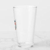Vintage Daschund Moeder Bloemige Hond Liefhebber V Glas (Links)