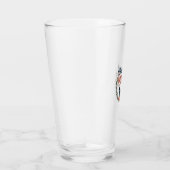 Vintage Daschund Moeder Bloemige Hond Liefhebber V Glas (Rechts)