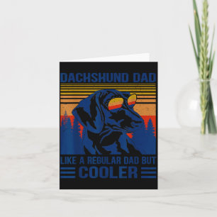 Vintage Daschund Papa Zoals Een Gewone Papa Maar C Kaart