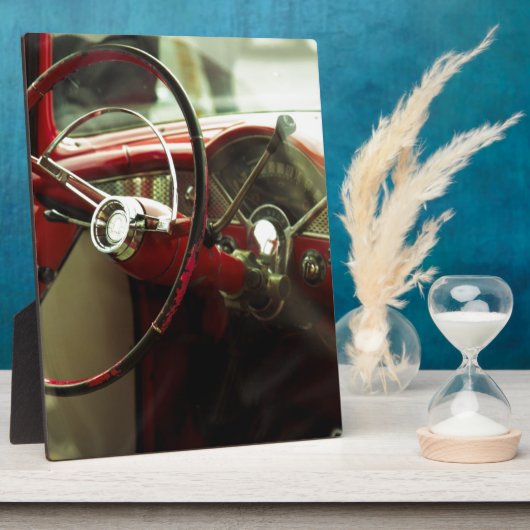 Vintage dashboard fotoplaat (Zijkant)