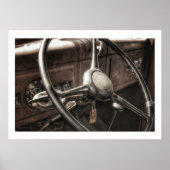 Vintage dashboard posterprint poster (Voorkant)