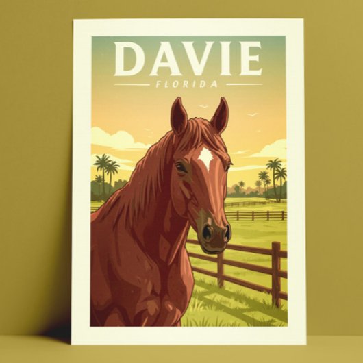Vintage Davie Florida Briefkaart