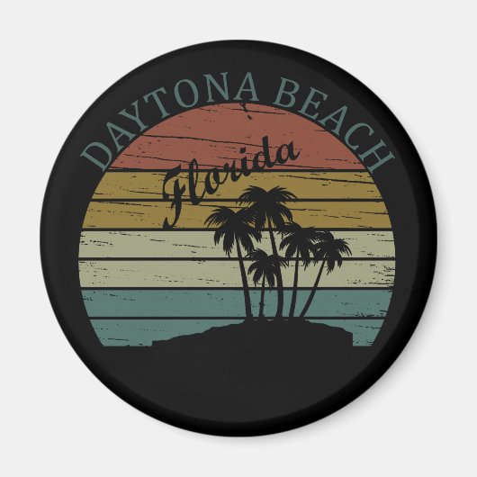 vintage Daytona Beach Magneet (Voorkant)