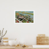 Vintage Daytona Beach Poster Print (Keuken)