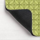 Vintage Dazzle Mousepad, Lime Green Muismat (Hoek)