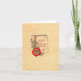 Vintage De beste kerstgemoedsbekers Kaart