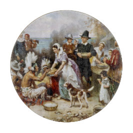 Vintage De eerste Thanksgiving 1621 Jean Ferris Snijplank