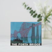 Vintage de Forth Bridge Briefkaart (Staand voorkant)