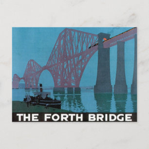 Vintage de Forth Bridge Briefkaart