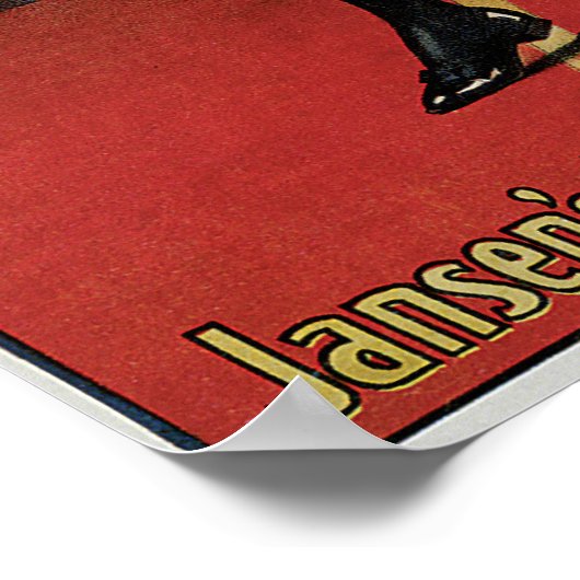 Vintage De Grote Jansen Adverteren Poster (Hoek)