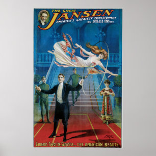 Vintage De Grote Jansen Adverteren Poster