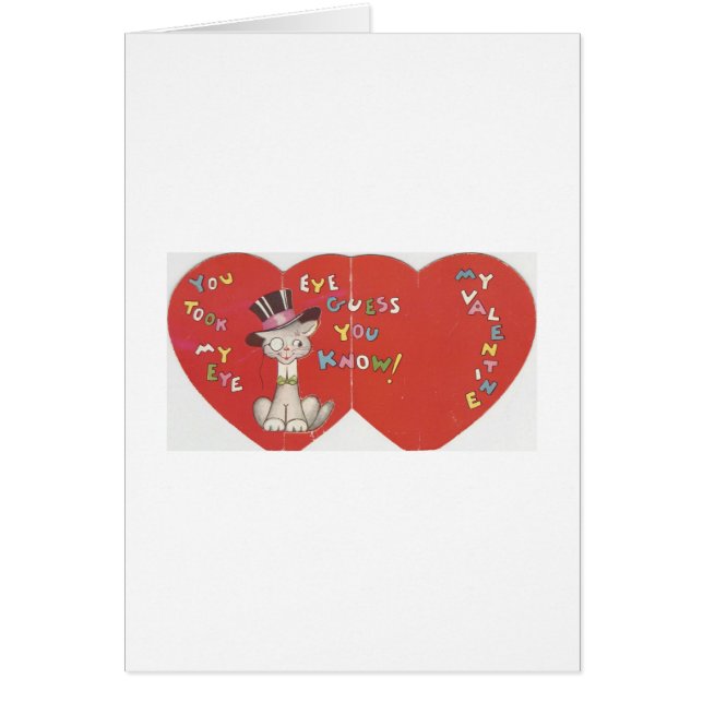 Vintage de heer Cat Valentijn (Voorkant)