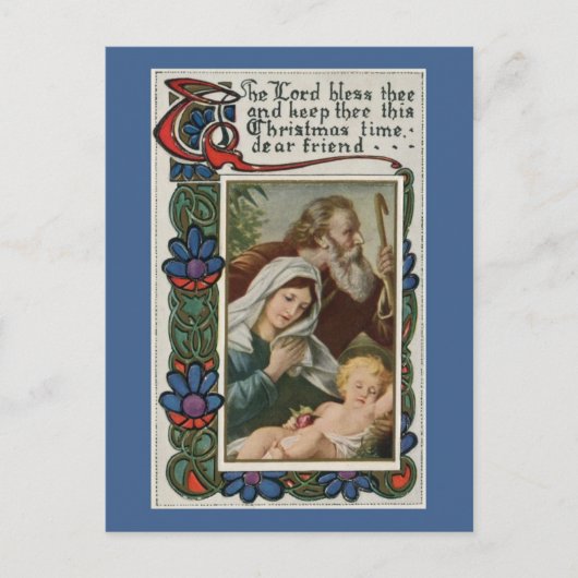 vintage De Heer zegene de Briefkaart (Voorkant)